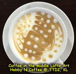 Barista Caffe Latte Macchiato with Mid Coffee Latte Art